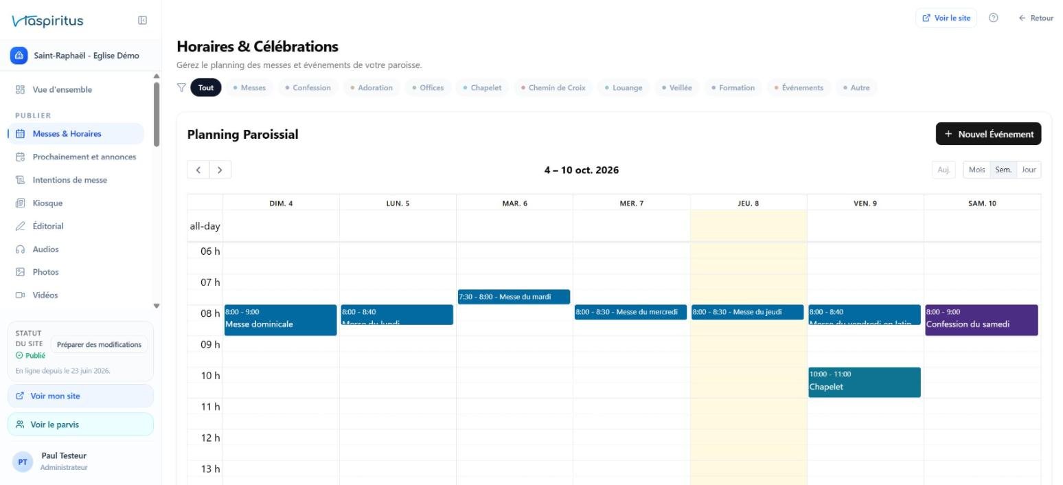 Vous modifiez une information dans le backoffice