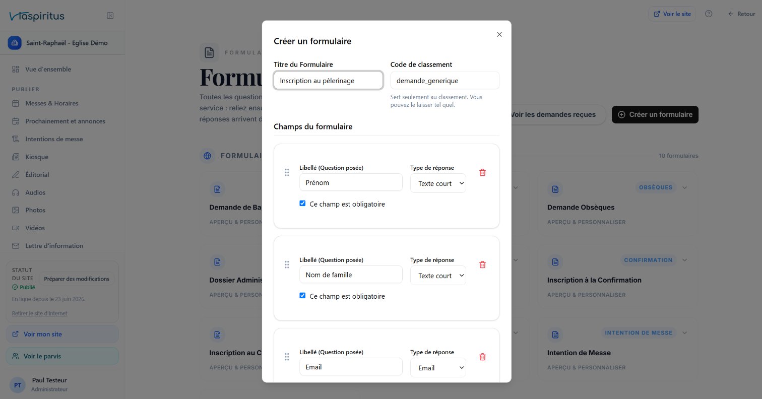 Le générateur de formulaire