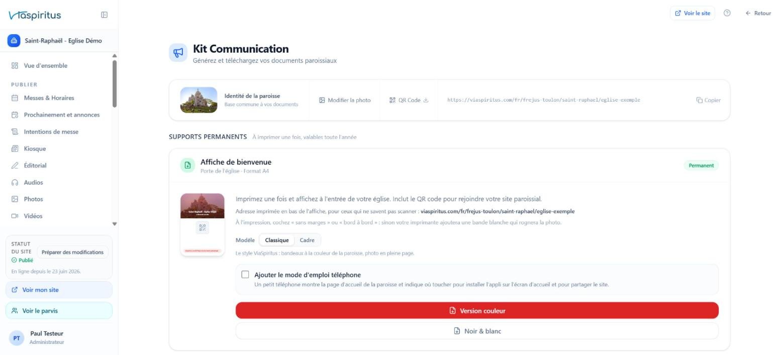 Kit Communication : QR code et affiche à télécharger