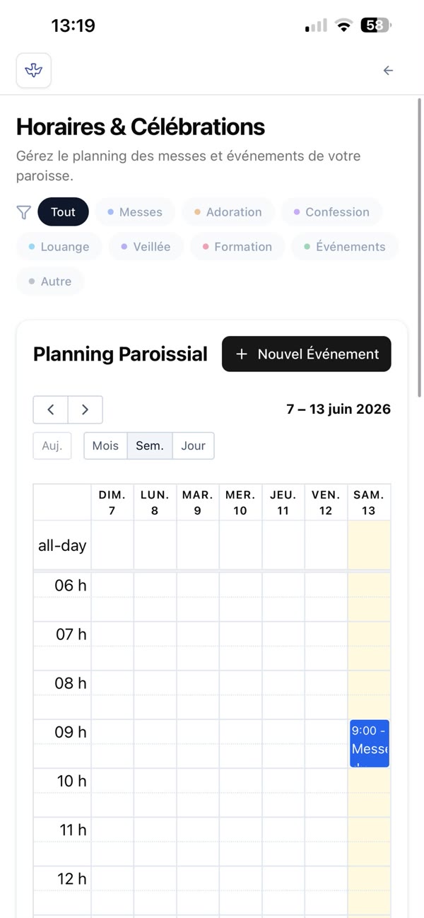 Le backoffice sur mobile